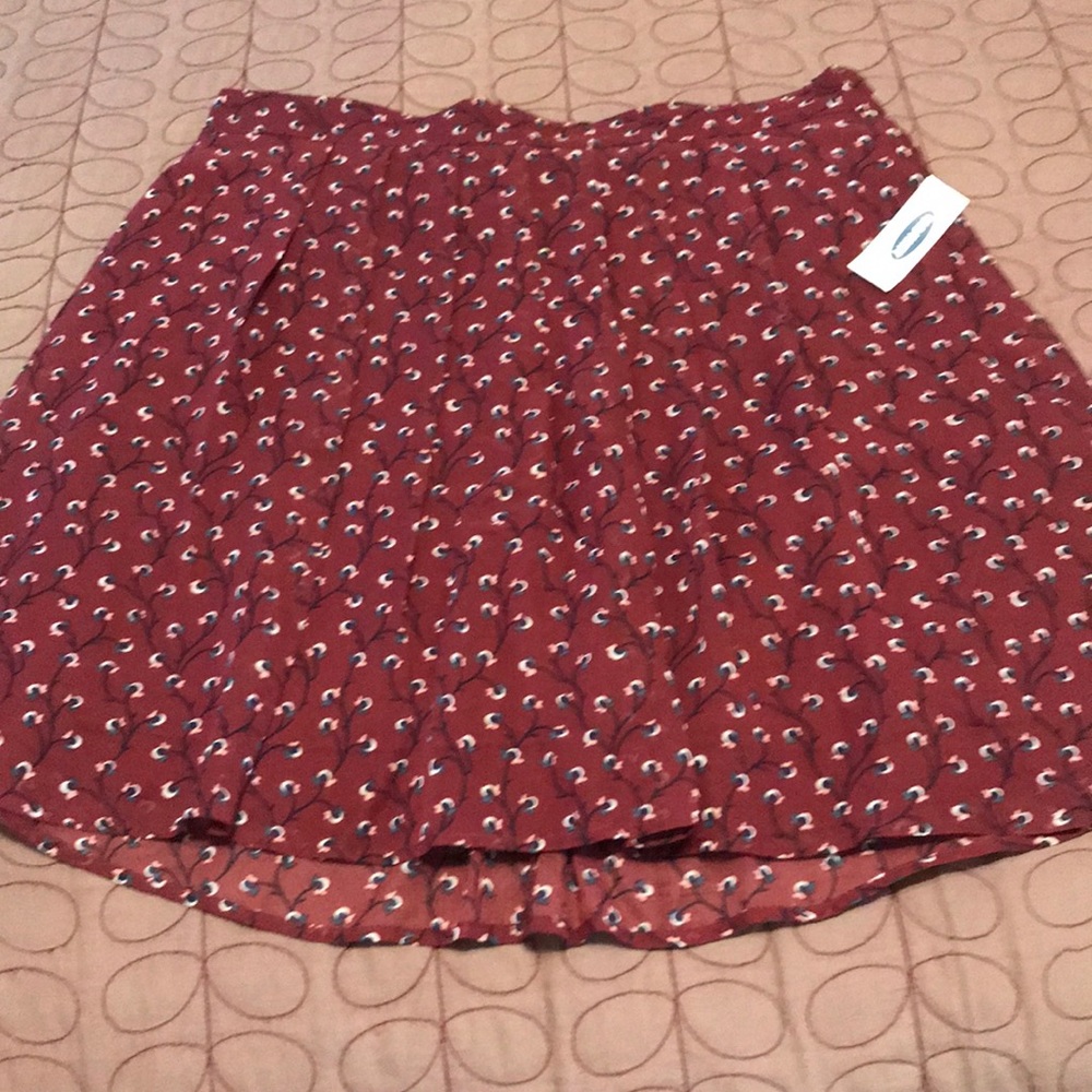 Burgundy Skirt
